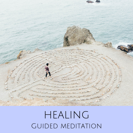 Guided meditation audio with frequency backing for deep spiritual and physical healing.
