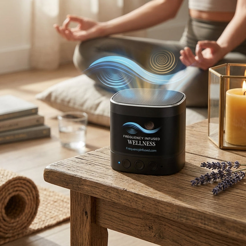 Compact Vibrational Speaker with Music Collection
