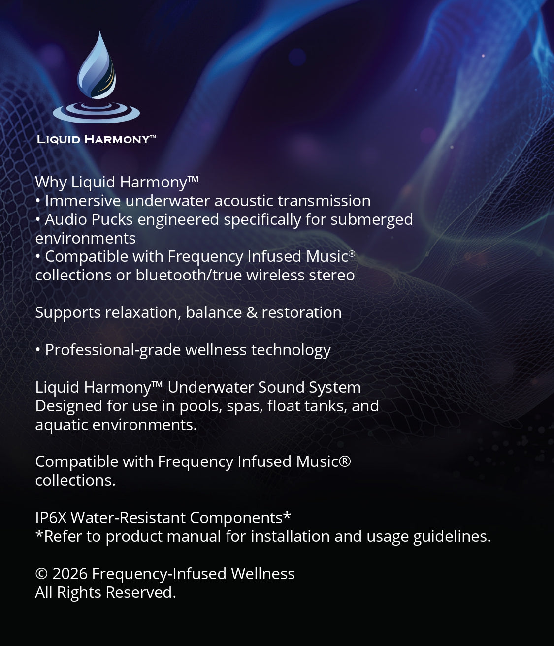 Liquid Harmony™ — Underwater Sound & Vibrational Immersion System