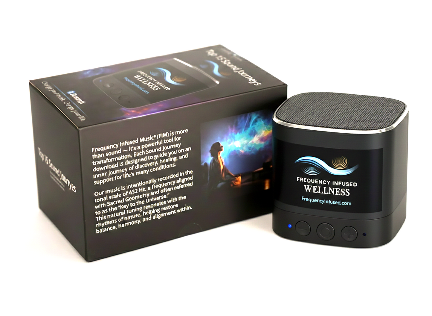 Compact Vibrational Speaker with Music Collection